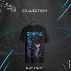 Solo Leveling Inspired T-Shirt – Shadow King Anime Tee | Blue Flame Dark Unisex Shirt S-4XL Gift
