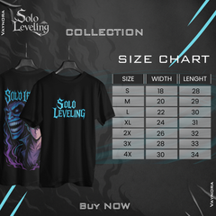 Solo Leveling Inspired T-Shirt – Shadow King Anime Tee | Blue Flame Dark Unisex Shirt S-4XL Gift