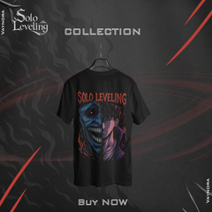 Solo Leveling Red Flame Demon Face Anime T-Shirt | Dark Manga Graphic Tee Unisex XS-4XL gift