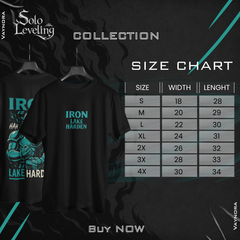 Iron Lake Harden Anime T-Shirt – Solo Leveling Summon Character Graphic Tee, Unisex S–4XL Sizes gift