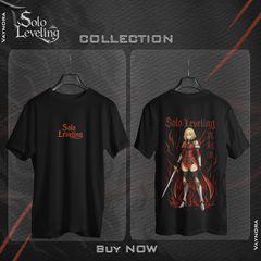 Fire Blade Solo Leveling T-Shirt – Female Hunter Anime Shirt | Unisex Manhwa Graphic Tee S–4XL Gift