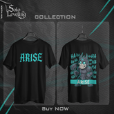 Funny Shadow Knight ARISE T-Shirt – Solo Leveling Anime Graphic Tee, Manga Fan Gift, Cool Otaku Streetwear Shirt gift