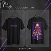 Awakened Warrior Anime T-Shirt – Kozaka Shizuka Inspired Tee | Solo Leveling Style Dark Shirt S-4XL