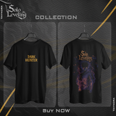 Dark Hunter Anime T-Shirt – Solo Leveling Inspired Shadow Tee | Unisex Flame Graphic Shirt S-4XL