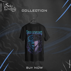 Half Monster Face Solo Leveling T-Shirt – Anime Inspired Jinwoo Transformation Tee – Shadow Power Graphic Shirt – Manhwa Fan Gift