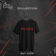 Red Flame Skeleton Warrior T-Shirt – Solo Leveling Anime Fan Tee – Dark Gothic Otaku Shirt – Manga Gift for Him or Her – Unisex Tee gift