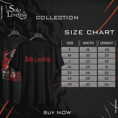 Red Flame Skeleton Warrior T-Shirt – Solo Leveling Anime Fan Tee – Dark Gothic Otaku Shirt – Manga Gift for Him or Her – Unisex Tee gift