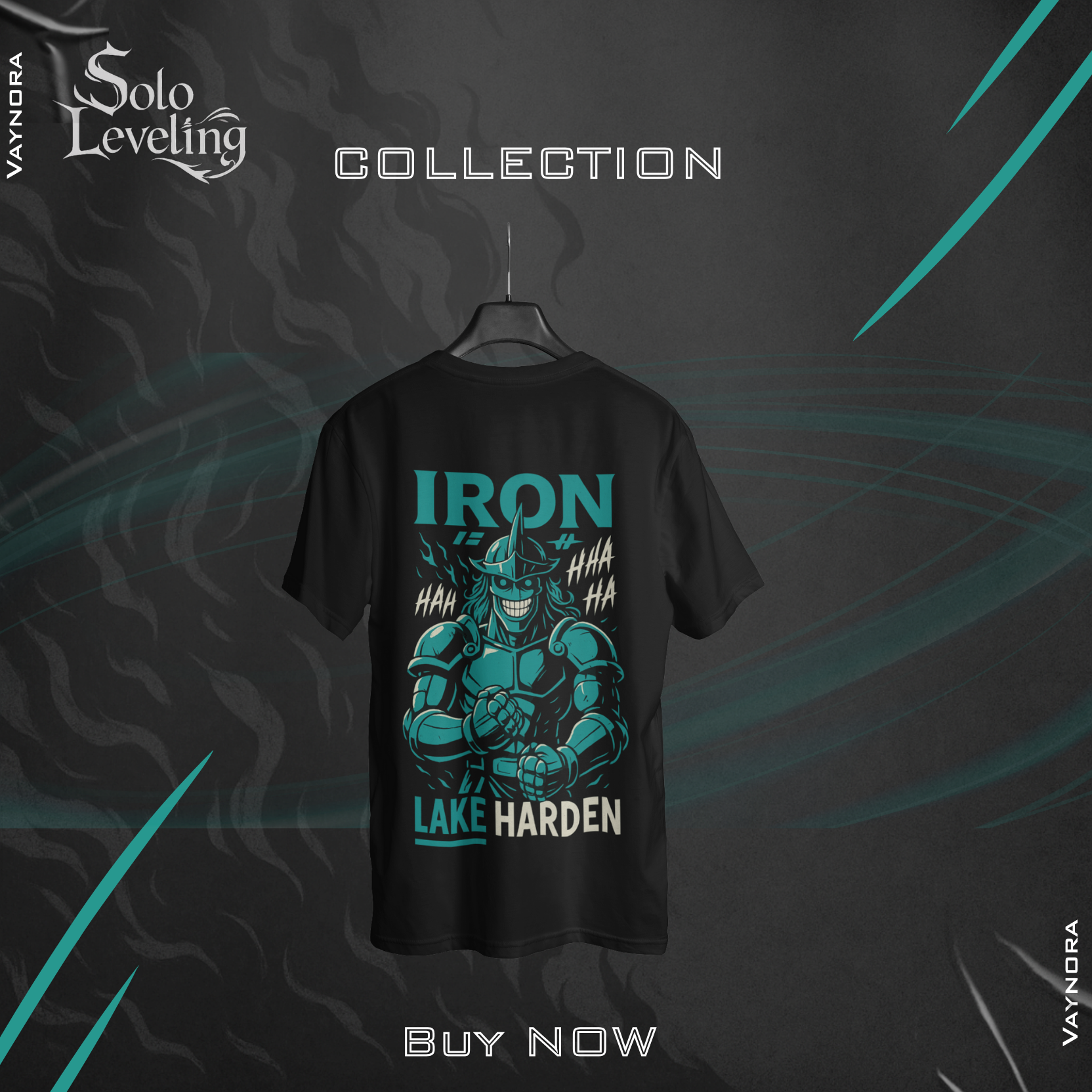Iron Lake Harden Anime T-Shirt – Solo Leveling Summon Character Graphic Tee, Unisex S–4XL Sizes gift